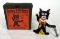 Outstanding Antique Halloween Black Cat Clicker Toy (Germany) in Original Box