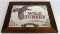 Vintage Wild Turkey Bourbon Whiskey Advertising Bar Mirror