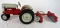 Excellent Vintage Hubley Cast Metal Ford Tractor w/ Implement