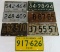 Grouping Antique Michigan License Plates- Commercial, Farm, Trailer