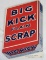 Excellent Antique Big Kick Scrap Chewing Tobacco Cardboard Easel Back Sign- Detroit