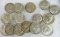 Lot (15) $7.50 Face 1965-1968 US Kennedy 40% Silver Half Dollars