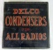 Excellent Antique Delco Condensers for All Radios Service Station/ Hardware Display Cabinet
