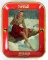 Antique Coca Cola 1941 Ice Skating Girl Serving Tray