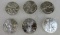 Lot (6) 2015 Uncirculated US Silver Eagle Coins
