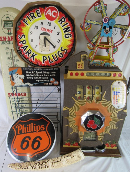 Huge Antique Auction Toys Advertising Coins & More