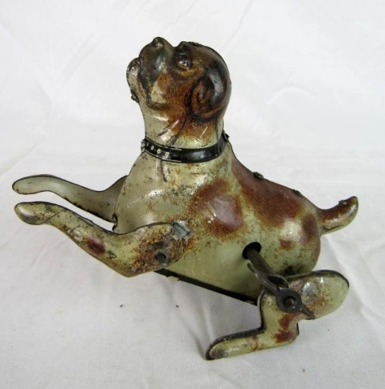 Antique Gunthermann (Germany) Salto Tin Wind-up Clockwork Dog