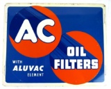 Excellent Antique AC Oil Filters Metal Sign 12 x 14