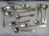 Lot (11) Antique English Hallmark Sterling Silver Spoons