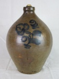 Beautifully Decorated Antique 2 Gallon Stoneware Jug
