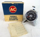 Vintage AC Portable Electronic Tachometer/ Muscle Car Era/ NOS Unused