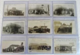 Lot (9) Antique Original Lion Service Station B& White Photos- Postcard size.