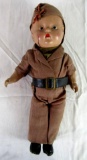 Antique WWII Era Composition Soldier Doll