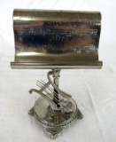 Rare Antique Pairpoint Victorian Conductor's Baton Rest or Calling Card Holder