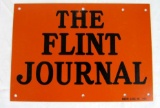 Antique Flint Jourmal Metal Sign 7x10