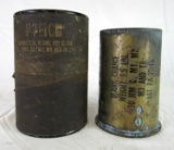 1953 Dated US 90mm Blank Ammunition Shell Casing w/ Original Cannister