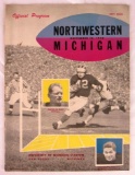 1950 University of Michigan Wolverines vs. Northwestern Football Program