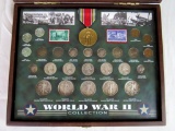 WWII Coin Collection (FV $4.48) Inc 90% Silver Walking Liberty, Quarter, Dime, and Nickel