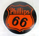 Excellent Antique Phillips 66 Service Station Porcelain Button Sign 14