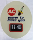 Vintage AC Spark Plug Power to Move You Electric Flip Clock