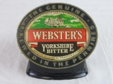 Antique Webster's Yorkshire Bitter (England) Cast Metal Light Up Advertising Bar Sign