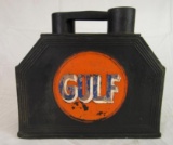 Antique Gulf Motor Oil Service Station Rubber Battery Service Caddy