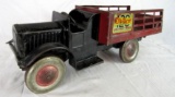 Rare Antique 1920's Oh-Boy Metal Stake Truck 19