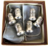 Lot (6) Matching Sterling Silver Salt & Pepper Shakers