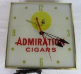 Authentic 1967 Admiration Cigars Light Up Pam Clock