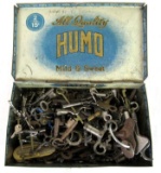 Antique Tin Cigar Box full of Antique Keys