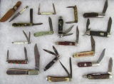 Huge Lot (17) Assorted Vintage Pocket Knives. Barlow, Imperial, Camillus Etc