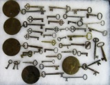 Grouping of Antique Skeleton Keys