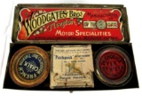 Rare Antique Woodgate Bros. Tire Patch Kit / Large Tin!