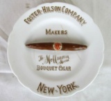 RARE Antique Foster Hilson Co. Hoffman House Cigar Porcelain 3-D Advertising Tray (Austria)