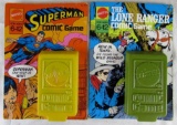 Vintage 1971 Mattel Supermam, & Lone Ranger Comic Games