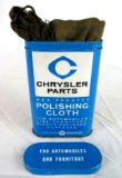 Vintage Chrysler Parts Automobile Polishing Cloth in Can