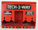 Antique Tech-2-Way Tube/ Tire Repair Kit Metal Display Cabinet