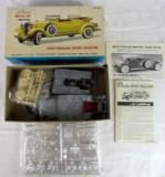 Vintage Hubley 1930 Packard Sport Phaeton Metal Model Kit MIB