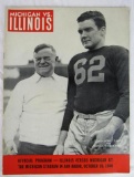 1940 University of Michigan Wolverines vs. Illinois Football Program