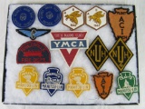 Grouping of Antique Sewn Patches (Mostly Felt)