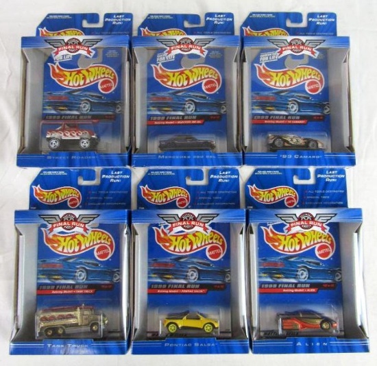 Lot (6) Hot Wheels 1999 Final Run