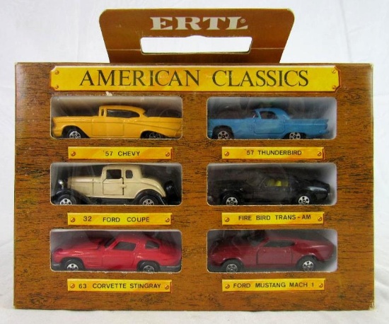 Vintage Early 1980's Ertl American Classics Diecast 6-Pack (Cars of the World)