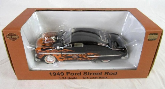 Harley Davidson 1:24 Diecast 1949 Ford Street Rod MIB