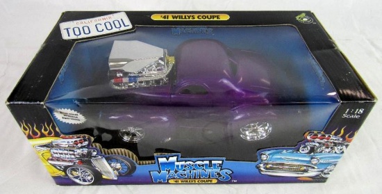 Muscle Machines 1:18 Diecast 41 Willys Coupe - Purple MIB