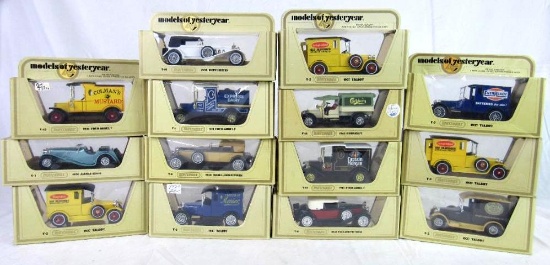 Lot (14) Vintage Matchbox Models of Yesteryear Diecast MIB