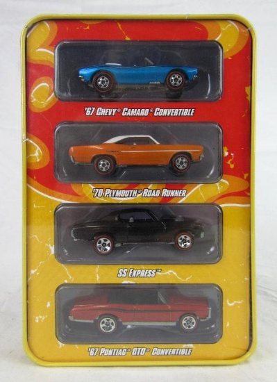 Hot Wheels "Since 68" Boxed Set (4) in Tin/ Sealed