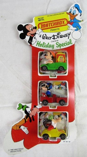 Vintage 1980 Matchbox Walt Disney Holiday Special 3-Pack