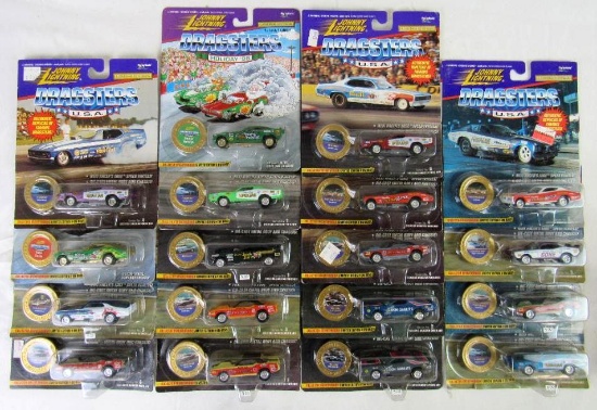 Lot (18) Vintage 1990's Johnny Lightning Dragsters USA Sealed