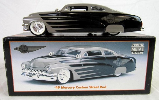 Harley Davidson 1:25 Diecast 1949 Mercury Custom Street Rod MIB