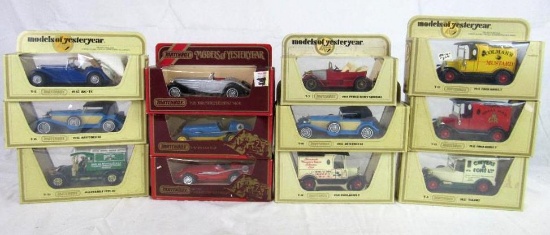 Lot (12) Vintage Matchbox Models of Yesteryear Diecast MIB